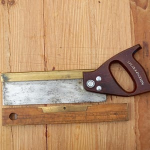 Vintage Spear & Jackson Mässingssåg med baktapp - 10 tums blad