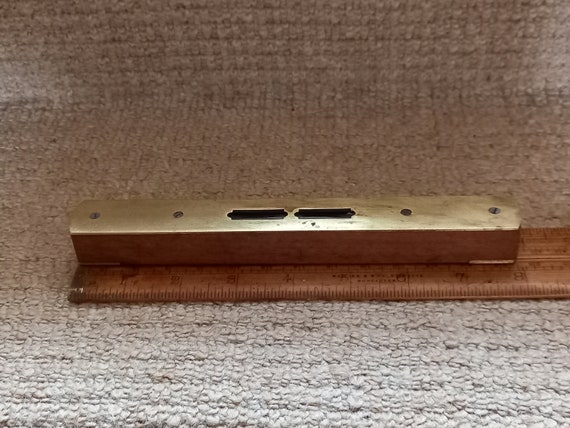 アンティークのマホガニー水準器：真鍮製トップ、1900年頃 - Etsy 日本