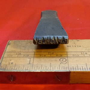 Vintage Namensstempel R Pashley guter Zustand zum Stempeln aus Holz