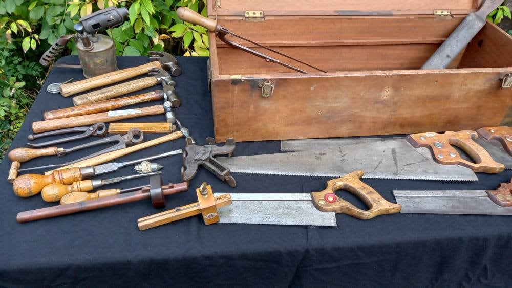 Joiners Tool Kit Circa 1920,lots of Pieces All in Good Used Condition
