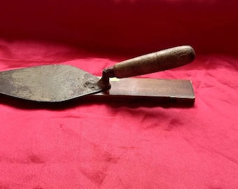 Vintage 8-inch blade bricklaying trowel 12 in total length check all the photos they told the story ready for work.