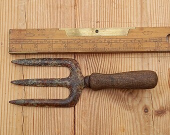 Alte 25 cm Gartengabel: Handwerkzeug