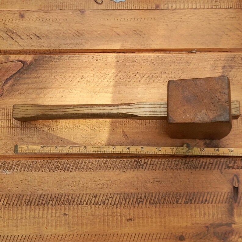 Rectangular Mallet Vintage Hardwood Mallet Red Wood Head and Hickory Shaft - Etsy