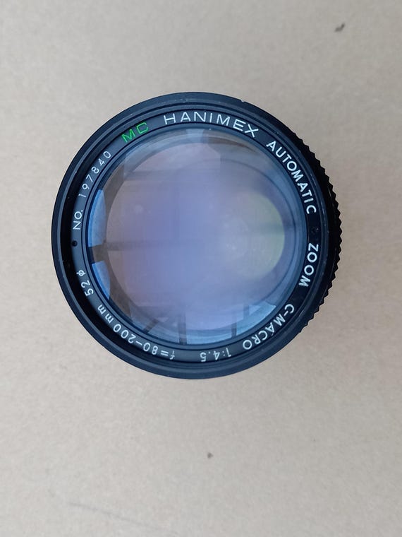 Objectif Zoom Hanimex C-Macro 80-200 Mm F/4,5 – Monture Adaptall, Mise Au Point Manuelle, Japon