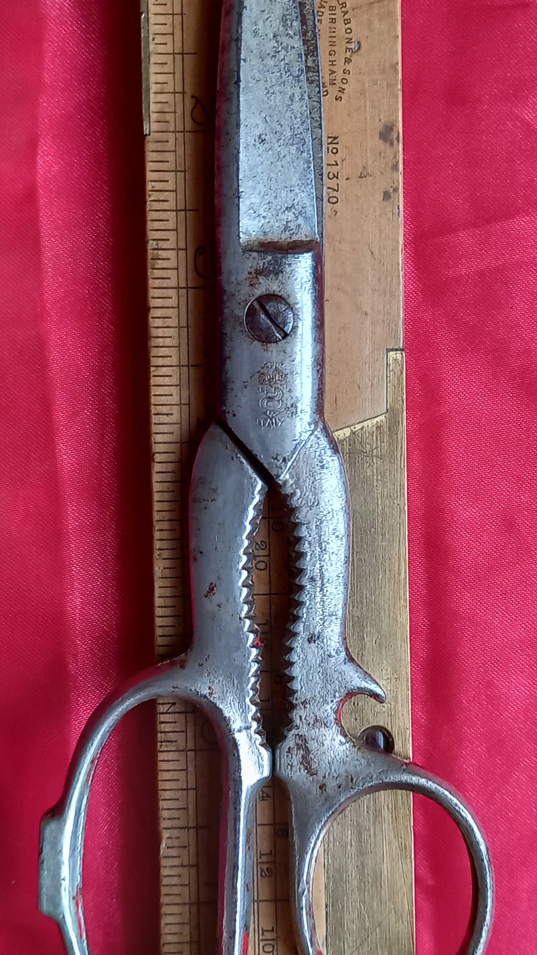 Vintage Pair of Italian Multi-tasking Scissors With 3 in Blades Never ...