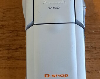Vintage Panasonic D-snap SV-AV50 SD Video Camera (untested