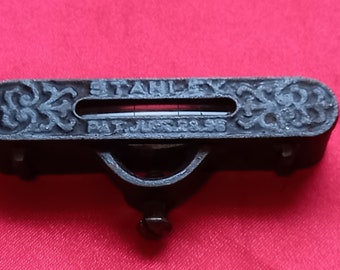 Antique iron Stanley spirit level  pat June 28 98