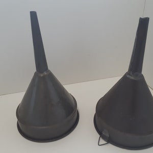 Pair of circa 1930s funells 7&quot;inches high 4&quot;inches diameter.