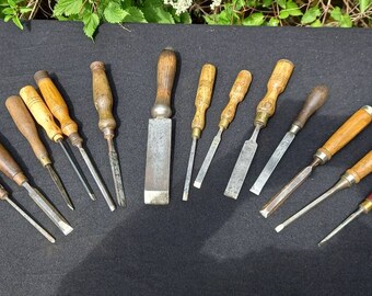 vintage chisels all sizes