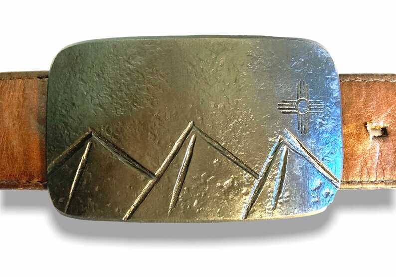 Zia Mountain Belt Buckle Etsy