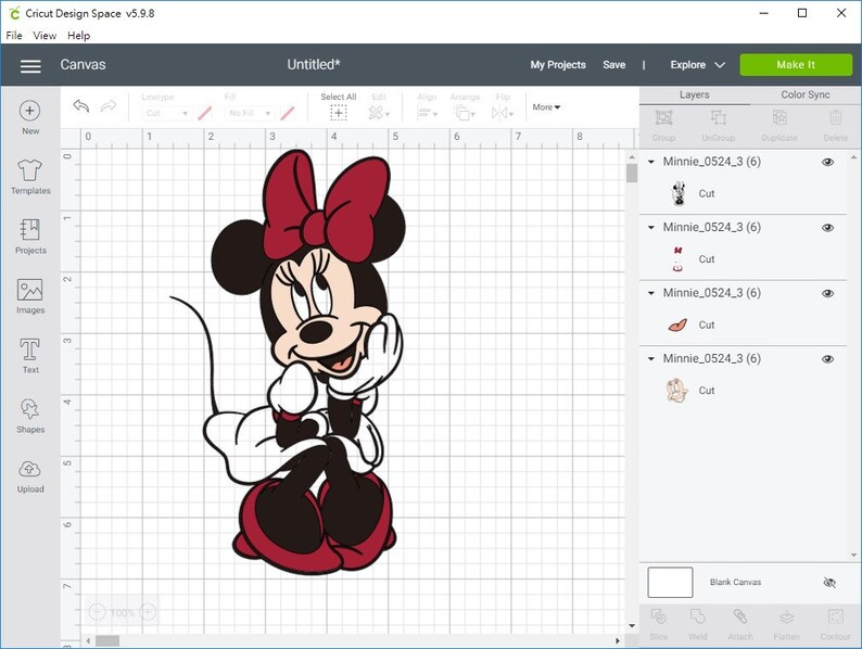 Download 4 Layer Minnie SVG Minne Mouse PNG Clipart Mickey Minne | Etsy