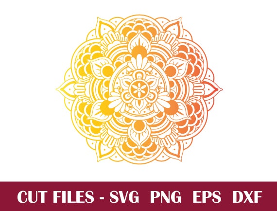 Download Mandala Svg Mandala Flower Svg Laser Engraving Paper Cut Etsy