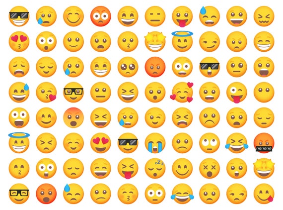 Download Emoji Svg 80 Combo Emoji 80 Combo Svg For Cricut Etsy