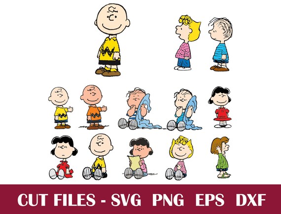 Download 13 Snoopy Friends Svg Vector Clipart Charlie Brown Cut Files Etsy