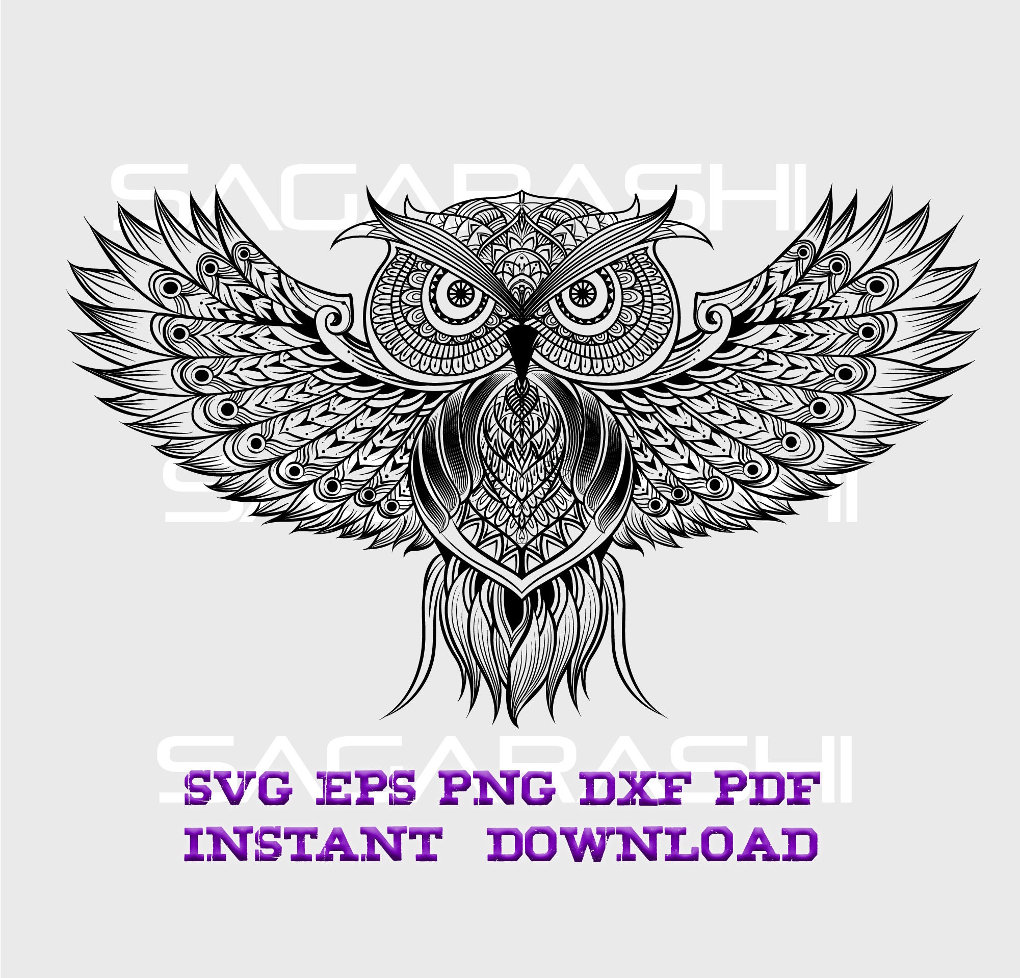 Download Zentangle Owl svg files, Zentangle svg, Kangaroo designs ...