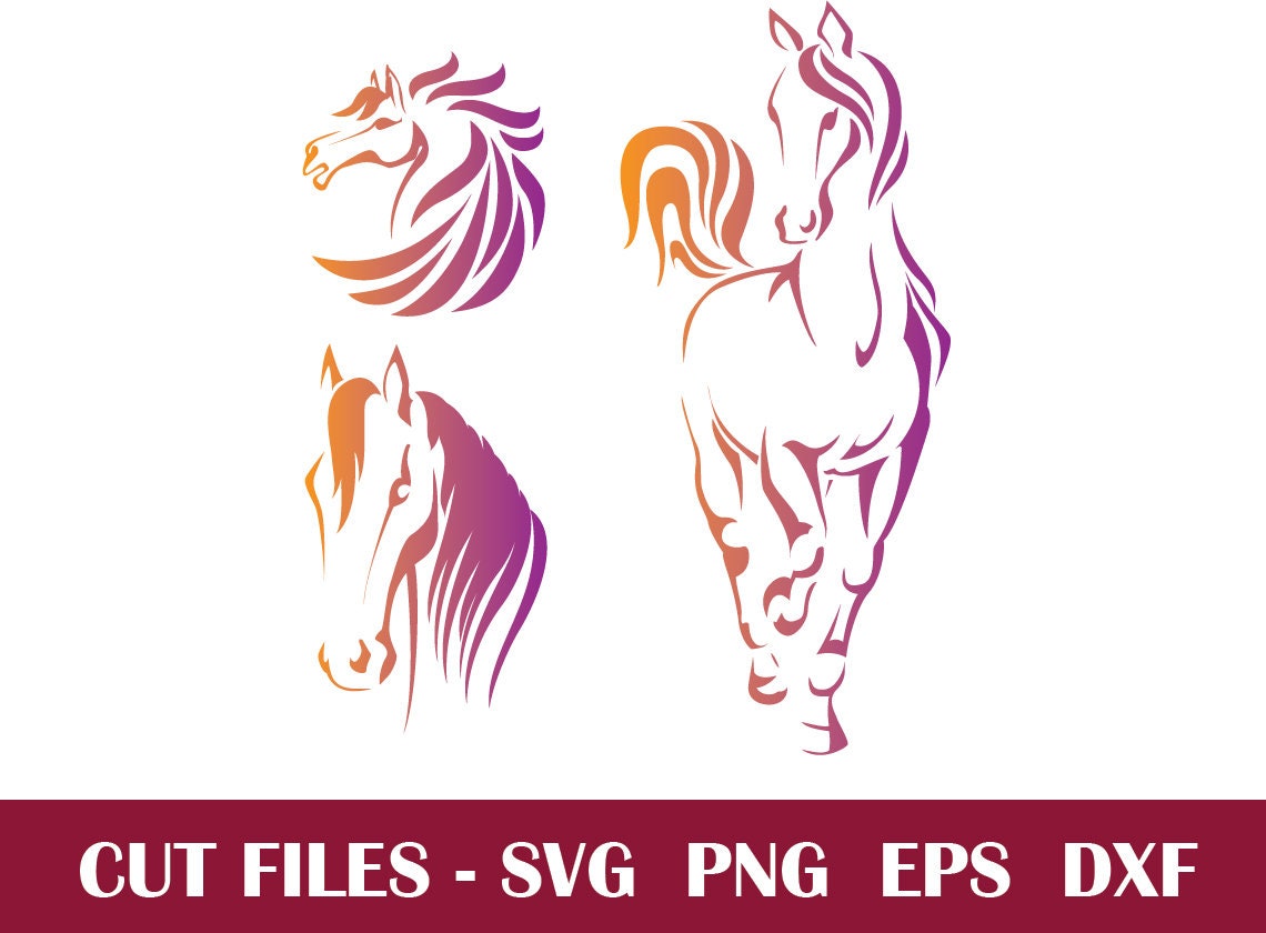 Horse Svghorse Svg Cut Filehorse Svg Cut File Crafthorse Etsy