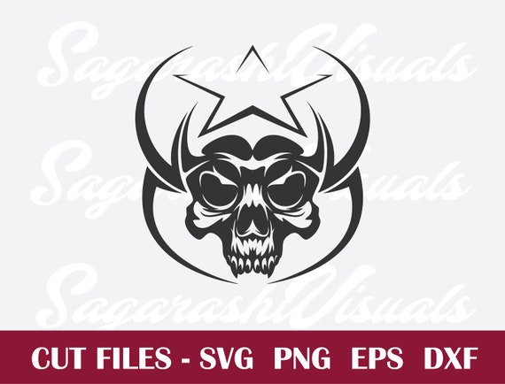 Download Cow Boy Skull Svg Files Skull Svg For Cricut Bull Star Skull Etsy