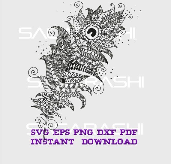 Download Feather Boho Mandala Svg File Mandala Svg Files Mandala Svg Etsy
