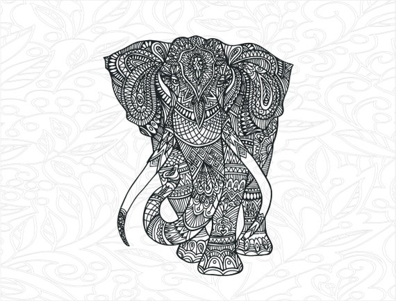 Free Free 263 Elephant Mandala Cricut SVG PNG EPS DXF File