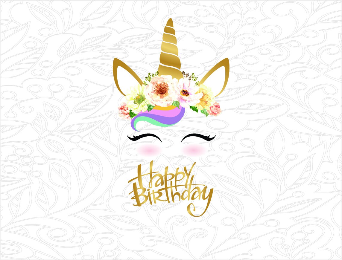 Download Unicorn Happy Birthday svg, Unicorn Happy Birthday svg ...