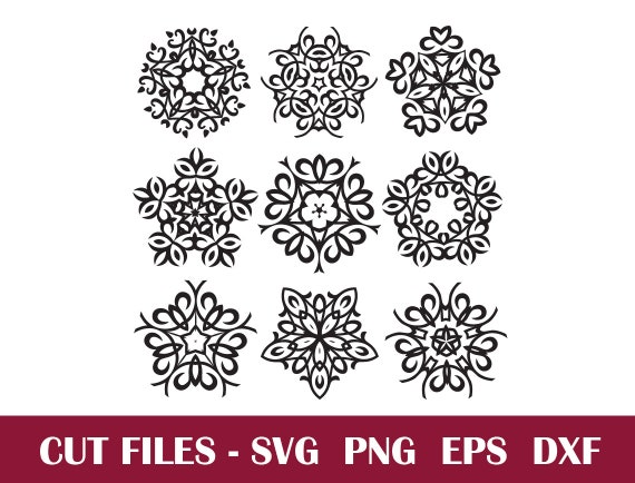 Download Mandala Svg Mandala Flower Svg Laser Engraving Paper Cut Etsy