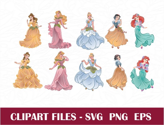 Download Disney Princesses svg, 10 Disney Princesses PNG Clipart ...