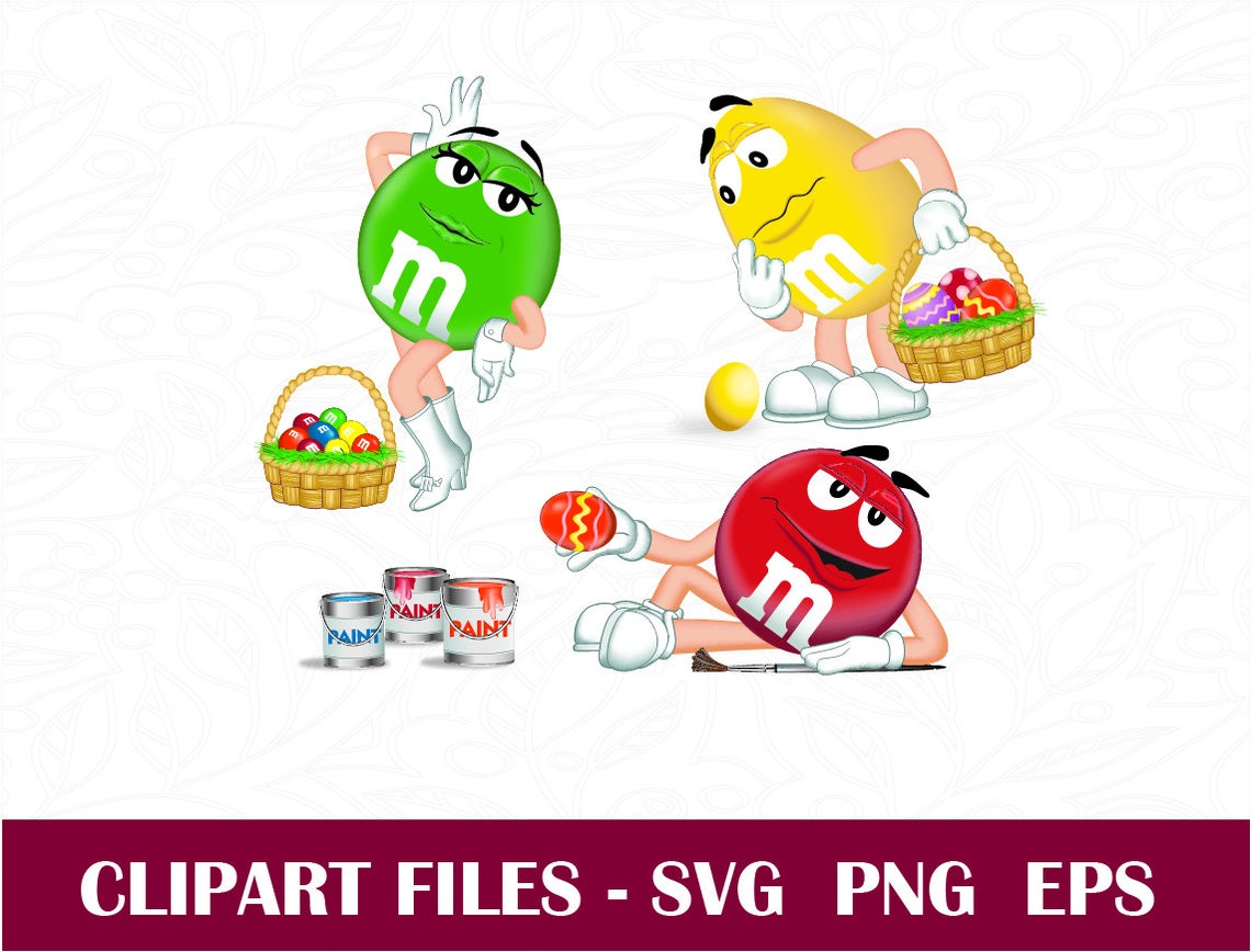 M and M Chocolate SVG M and M Chocolate clipart clip art M Etsy