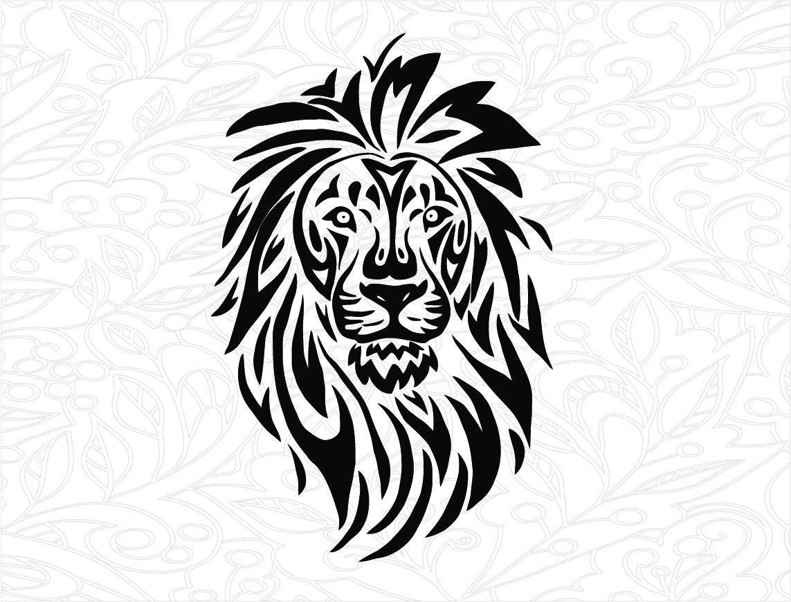 Lion Head Zentangle Svg Lion Mandala Svg Lion Svg Lion Clipart Svg