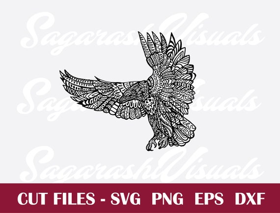 Download Eagle Zentangle Svg Files Cut File Svg For Cricut Eagle Etsy