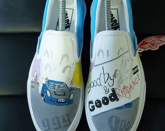 juice wrld vans custom