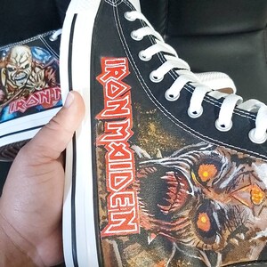 iron maiden converse shoes