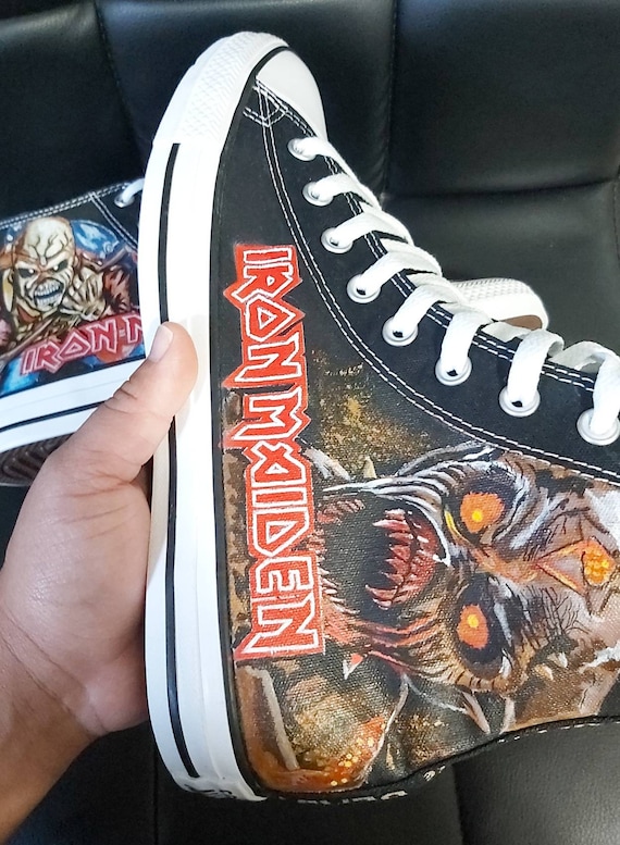 iron maiden chuck taylors