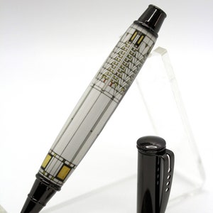 Frank Lloyd Wright Inspired Tree of Life Stained Glass from Darwin D. Martin House Handmade Ballpoint Pen - Great Gift