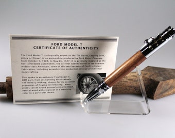 Ford™ Model-T Pen  Hickory Wheel Spoke - Personalized Gift - Limited Availability - Historic - Car Enthusiast Gift