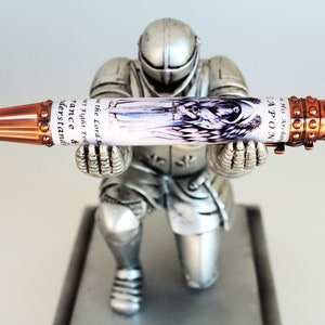 Spiritual Knights Armor Twist Pen - Archangel - Why God Gave Them Weapons - Encouragement Gift