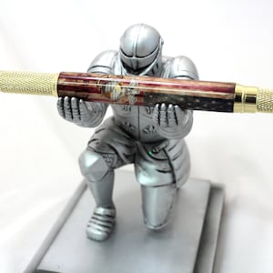 USMC Ballpoint Pen - Antique American Flag with Eagle Globe and Anchor-Custom Annular Twist