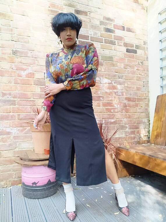 Split Slit Hem Skirt