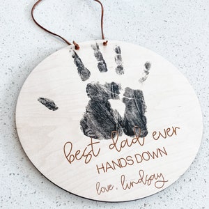 Fathers Day Gift | Hands Down | DIY Handprint | Handprints Fathers Day Gift | Gifts for Dad | Fathers Day Gift from Child | Handprint DIY