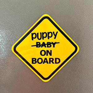 MAGNET Puppy on Board 30 mil