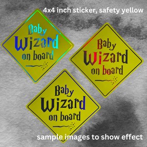 Adesivo Auto BABY WIZARD ON BOARD - Hermione, Divertente E Resistente - Foto 5