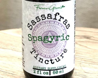Sassafras Spagyric Tincture: Alchemical Herbal Extract