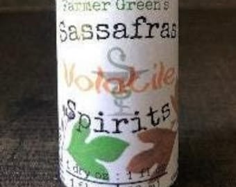 Wild Harvested Sassafras Root Bark Tincture: Volatile Spirits