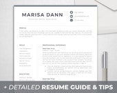 Professional Resume Template for Word, Modern CV Design (Instant Download)
