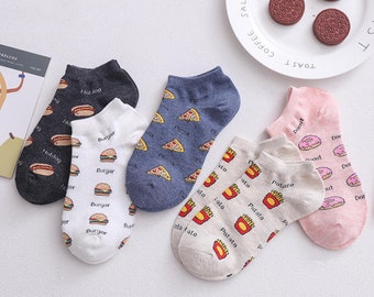 womens patterned ankle socks
