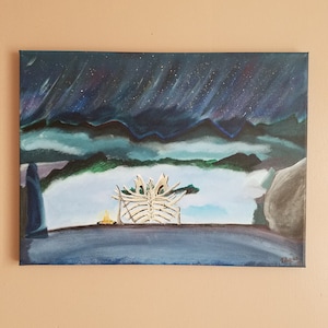 Sovngarde; Elder Scrolls Skyrim inspired painting