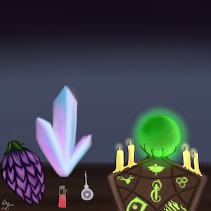 Enchanting Table; Elder Scrolls Inspired Digital Art