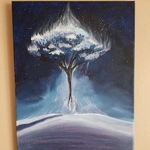 Ciri&#39;s Prophecy; The Witcher series inspired hand-painted art