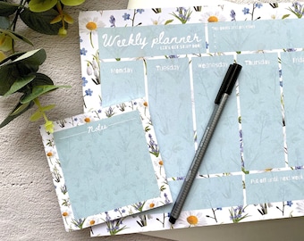 Leafy A4 Weekly Desk Pad - Weekly Planner Notepad - Tear off Weekly ...