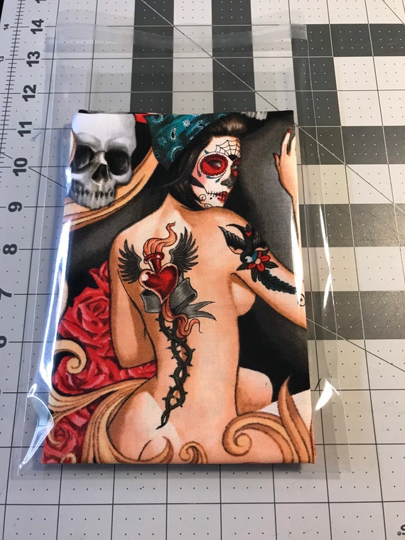Day of the Dead Pin Up Girl Full Size Cotton Bandana, Men and Women