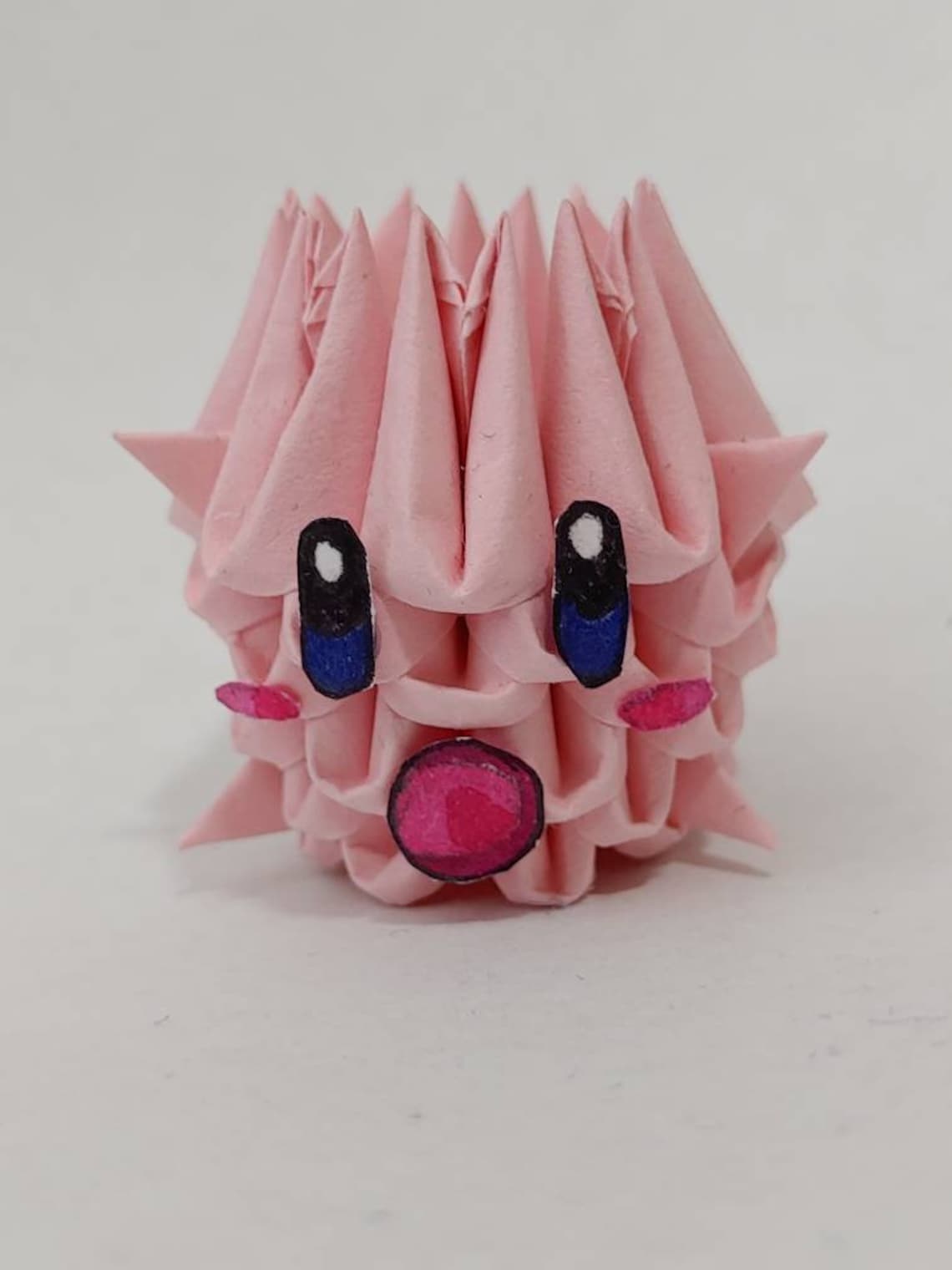 3D Origami Mini Kirby Model Etsy